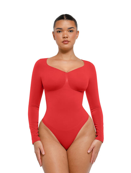 Long Sleeve Ruched Bodysuit - Flaunt Your Curves!