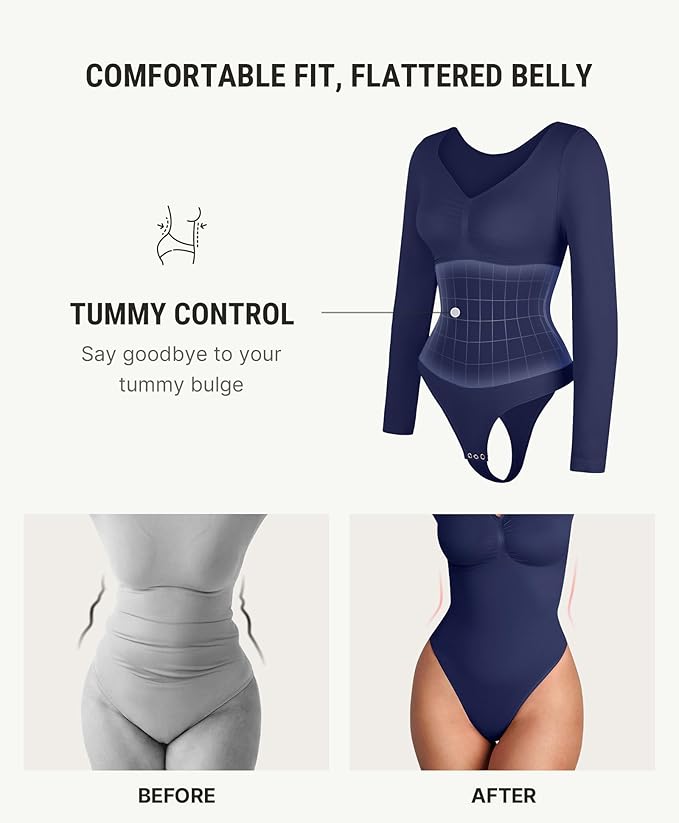 Long Sleeve Ruched Bodysuit - Flaunt Your Curves!