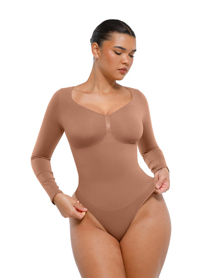 Long Sleeve Ruched Bodysuit - Flaunt Your Curves!