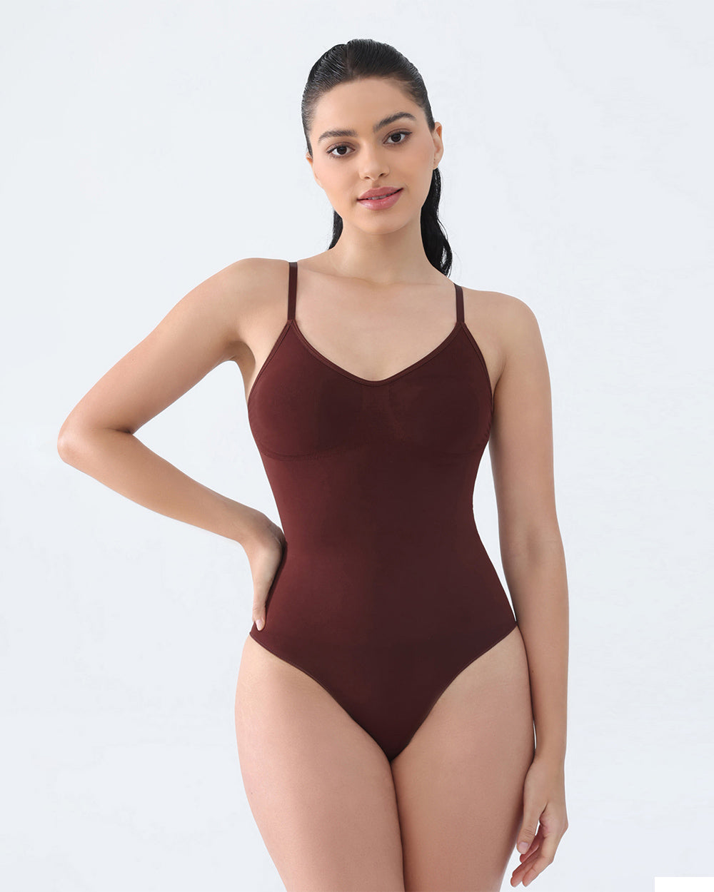 V-Neck Thong Seamless Bodysuit - Perfect Silhouette Fast!