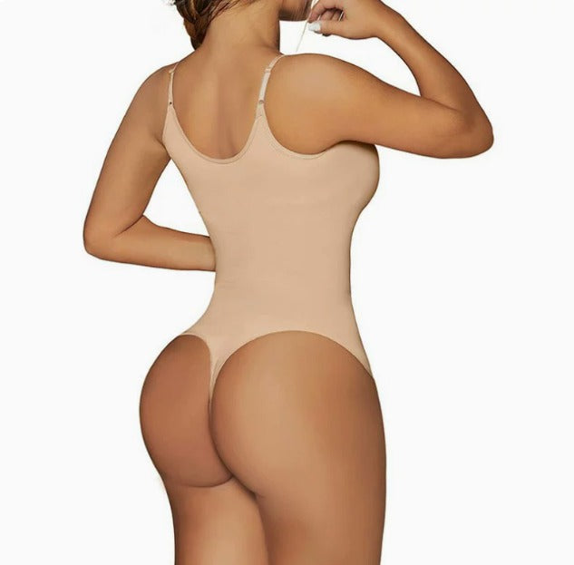 V-Neck Thong Seamless Bodysuit - Perfect Silhouette Fast!