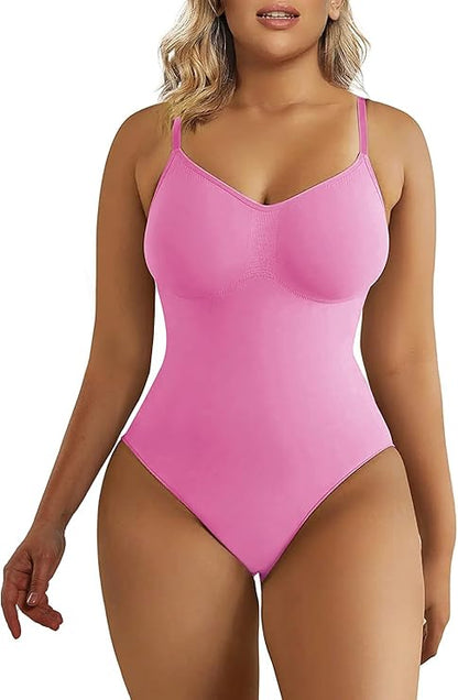 V-Neck Thong Seamless Bodysuit - Perfect Silhouette Fast!