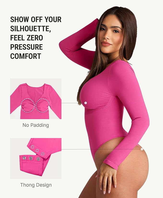 Long Sleeve Ruched Bodysuit - Flaunt Your Curves!