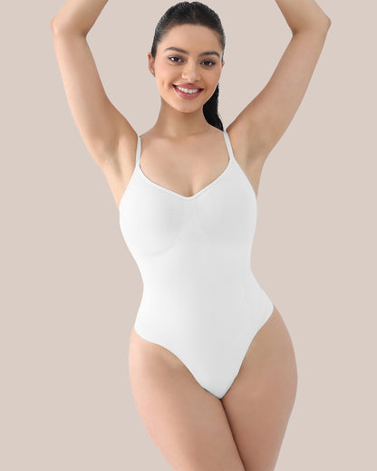 V-Neck Thong Seamless Bodysuit - Perfect Silhouette Fast!