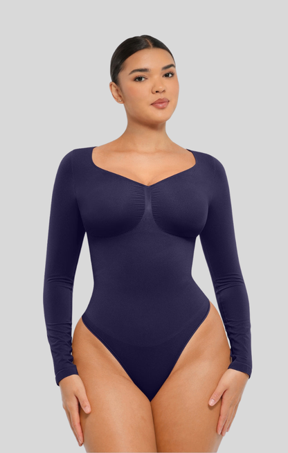 Long Sleeve Ruched Bodysuit - Flaunt Your Curves!