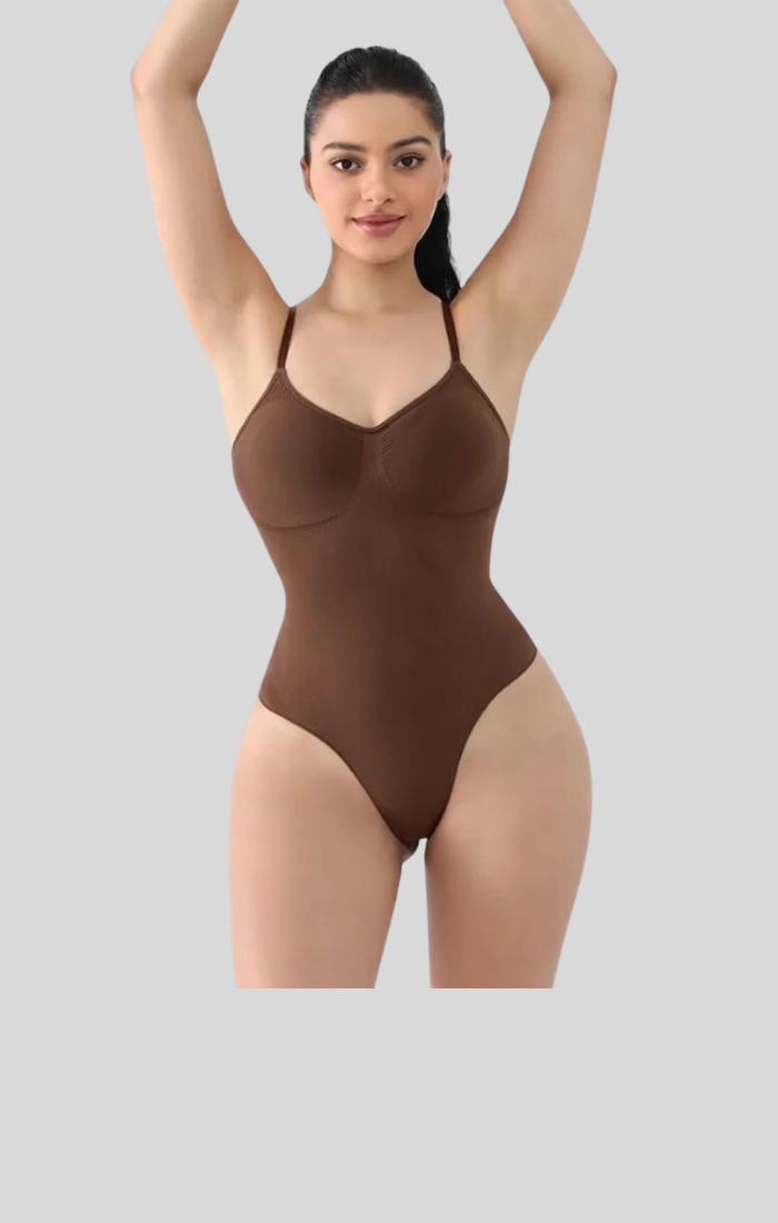 V-Neck Thong Seamless Bodysuit - Perfect Silhouette Fast!