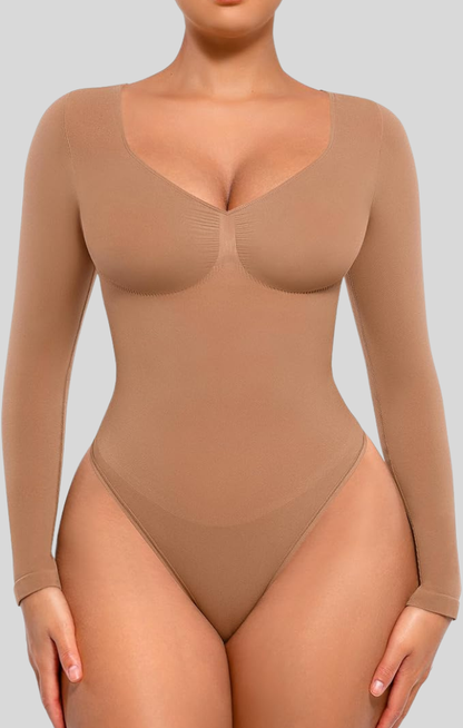 Long Sleeve Ruched Bodysuit - Flaunt Your Curves!