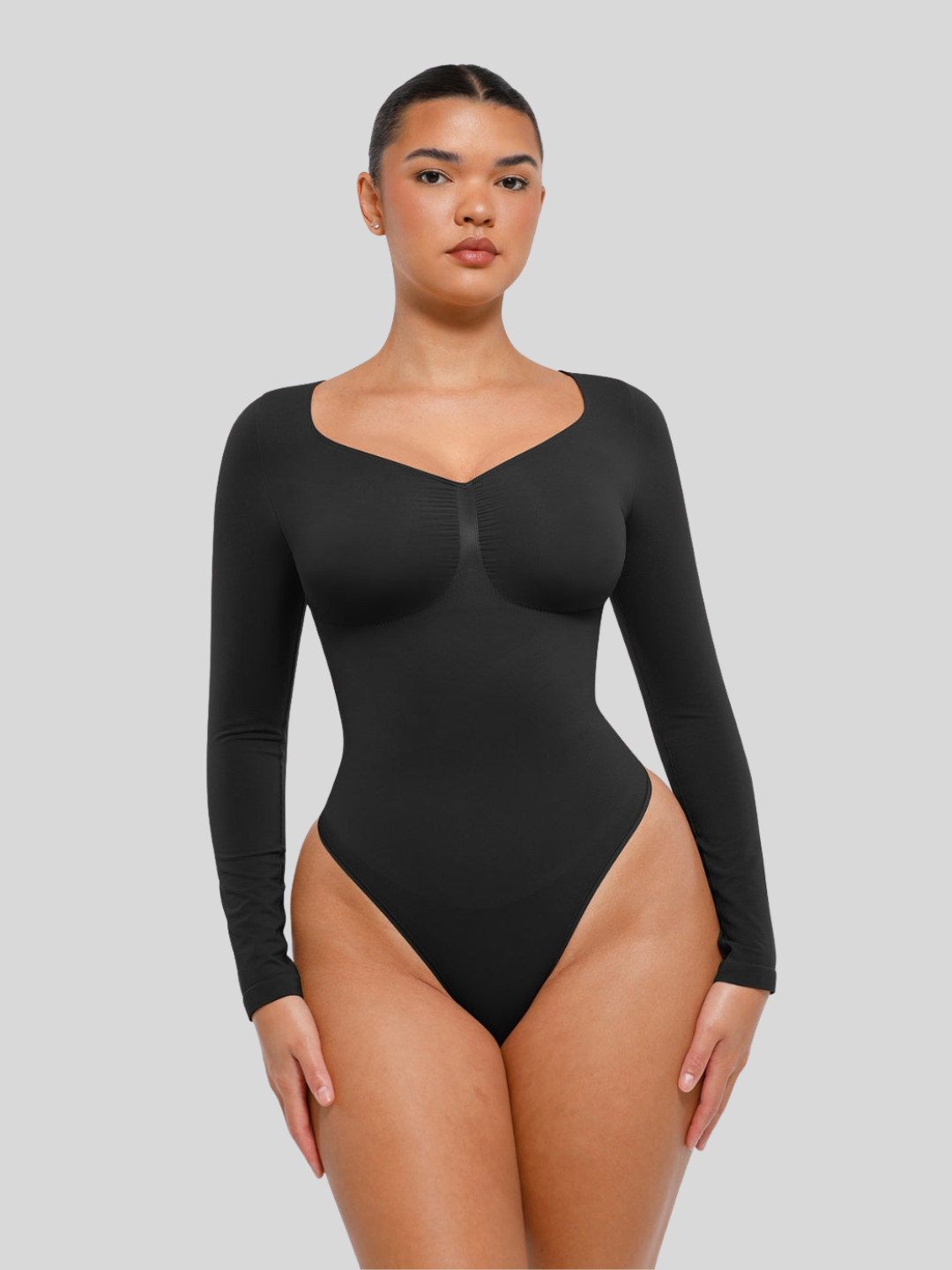 Long Sleeve Ruched Bodysuit - Flaunt Your Curves!