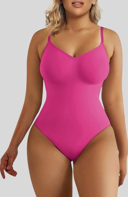 V-Neck Thong Seamless Bodysuit - Perfect Silhouette Fast!